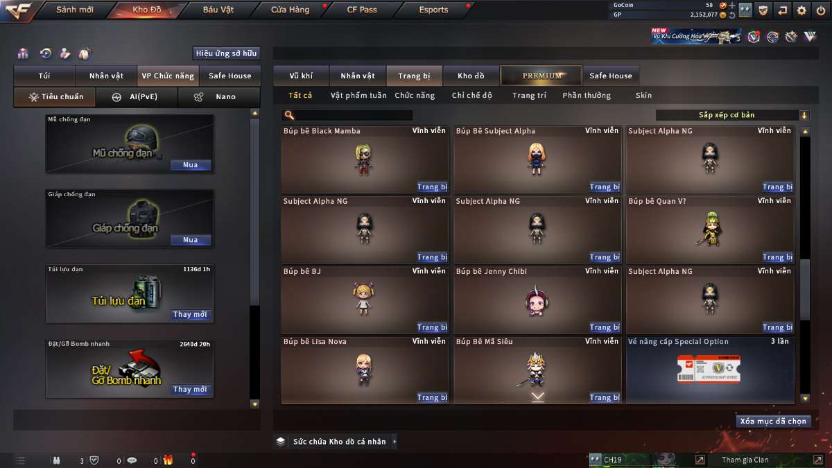 shop acc cf uy tin gia re